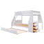 Lit superposé double avec lit gigogne et bureau intégré