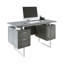 Bureau pour bureau avec tiroirs et rangement, l 51,25 po-1740002568