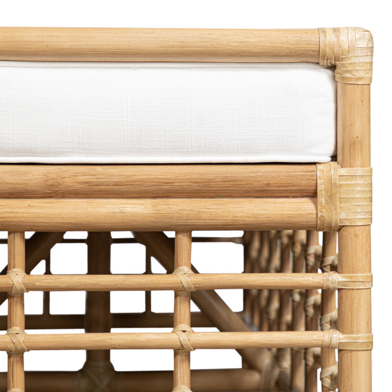 Luna Upholstered Bench, Tan