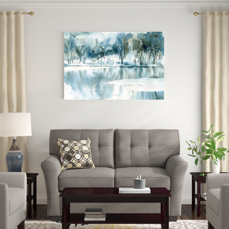 «Blue Reflections» par Katrina Pete - impression, H 32 po x l 48 po