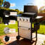 Barbecue au gaz avec 3 brûleurs