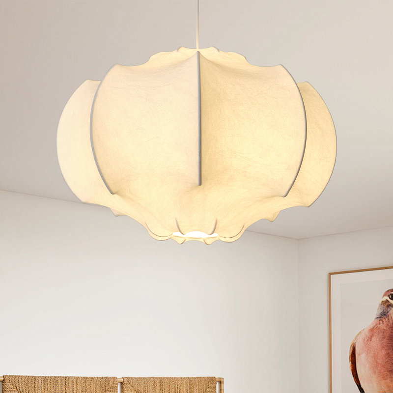 Lustre de style lanterne en imitation de soie 23,6 "à 3 lumières à intensité variable