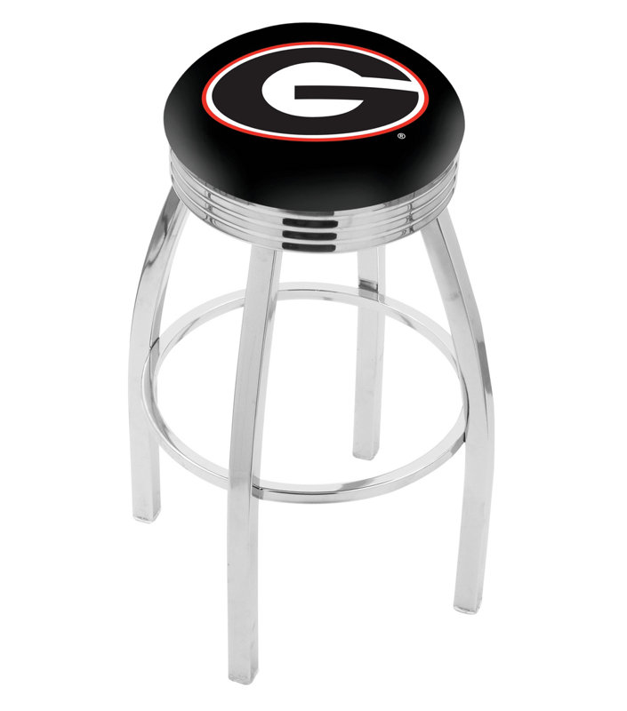 Tabouret de bar pivotant de 25 po NCAA, Géorgie - "G"