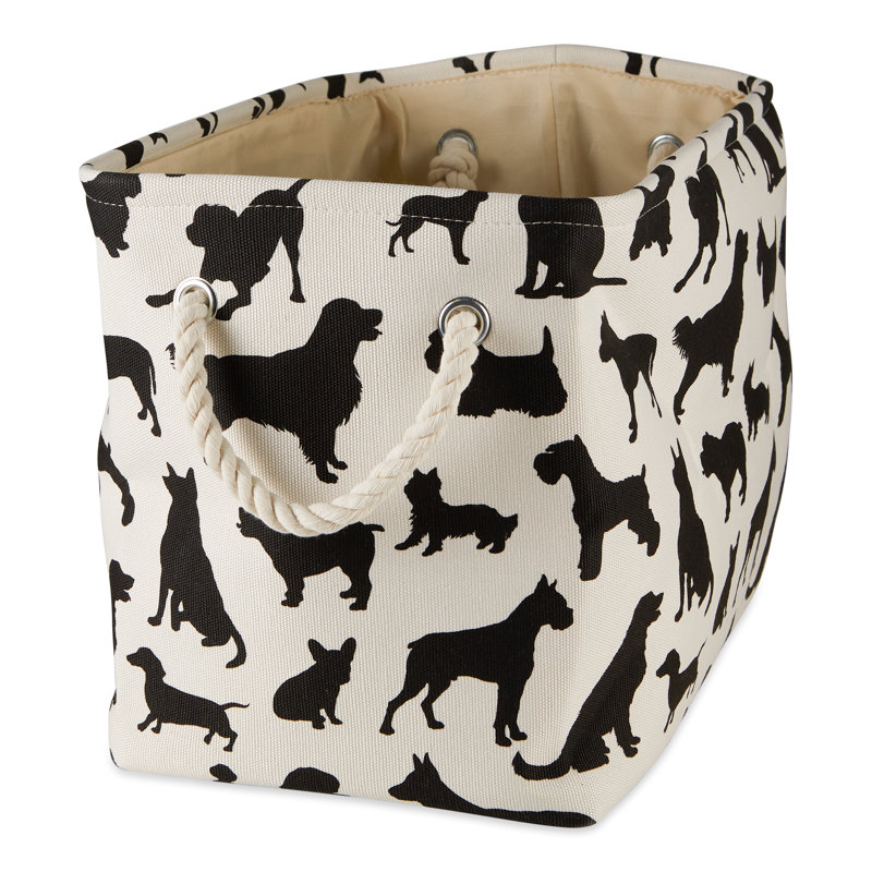 Winston Porter Fabric Bin, 12" H x 10" W x 16" D