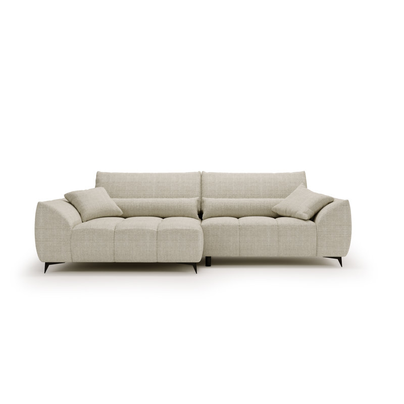3 Seater Corner Sofa, Beige, Right Hand Facing