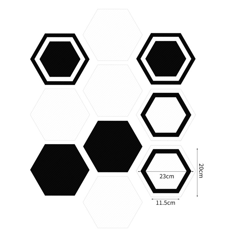 20cm W x 23cm L PVC Peel and Stick Mosaic Tile, 1 Pack
