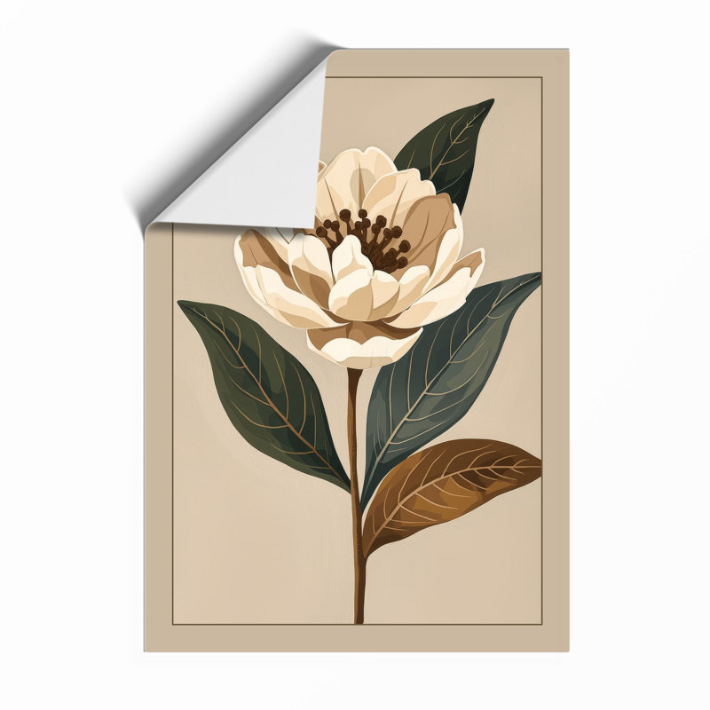 Pale Study Botanical - Framed Print, A1 - 84.1 x 59.4 cm, Unframed