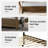 Esaiah Solid Wood Bed Frame with MDF Headboard and Footboard,Oak-394463440