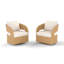 Swivel Outdoor Lounge Chair with Cushions