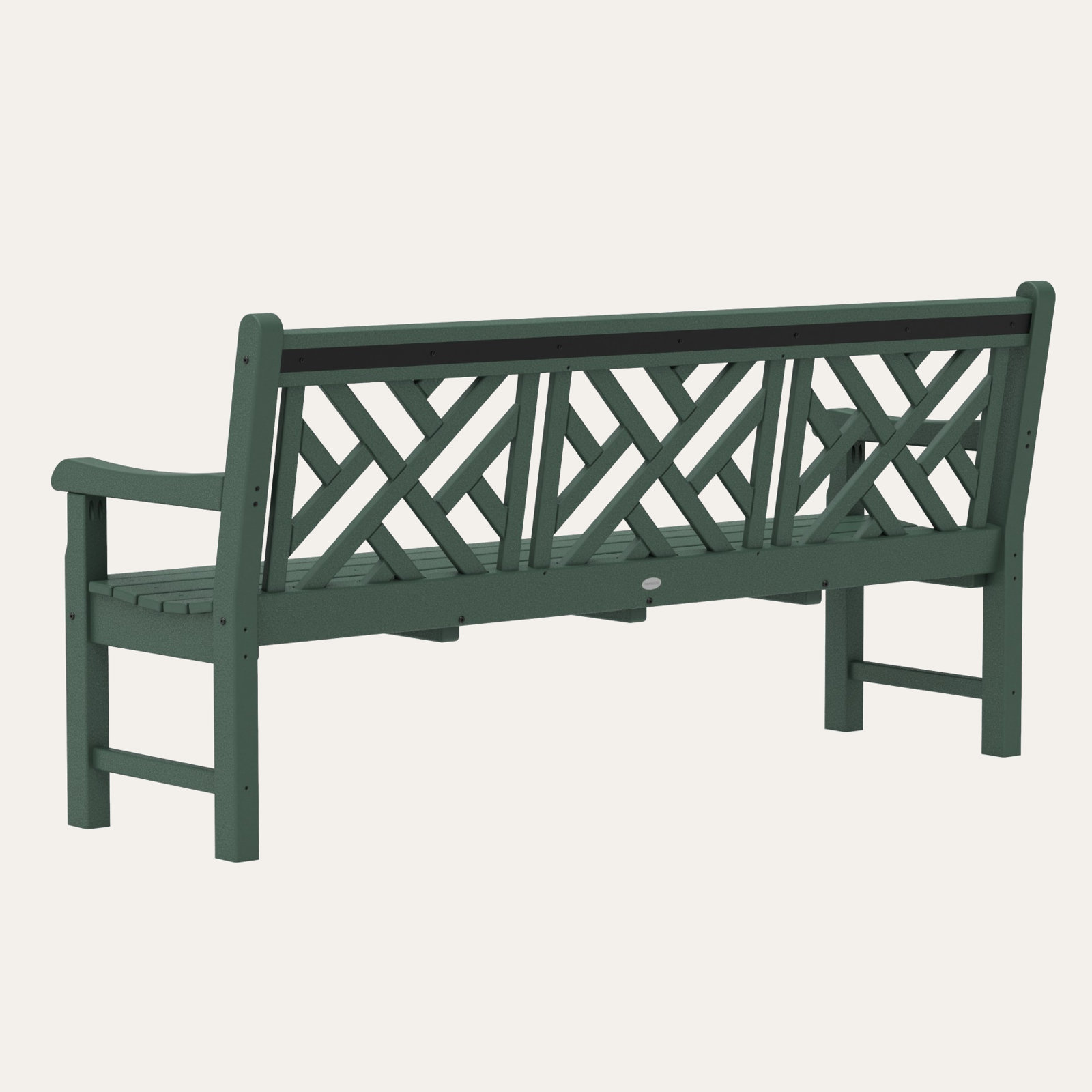 POLYWOOD® Rockford 72" Garden Bench, Green