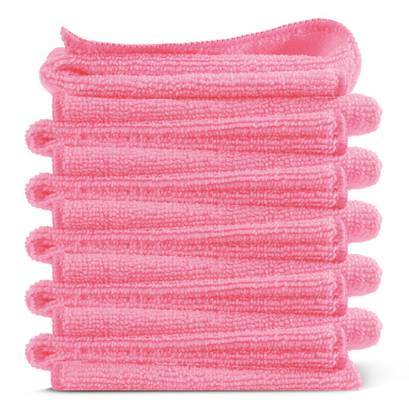 Microfiber Cleaning Cloths, Pink