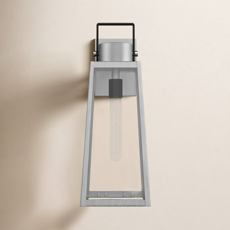 Lanterne murale d'extérieur Kiwa, gris, H 19 po x l 7 po x P 8,5 po