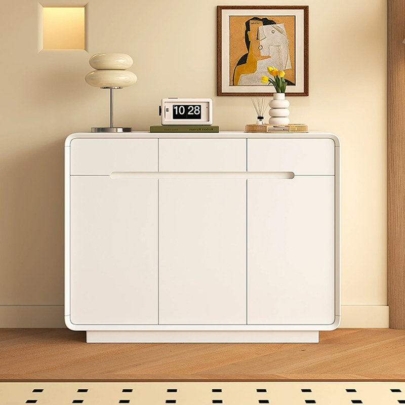 Beige Solid wood Shoe Storage