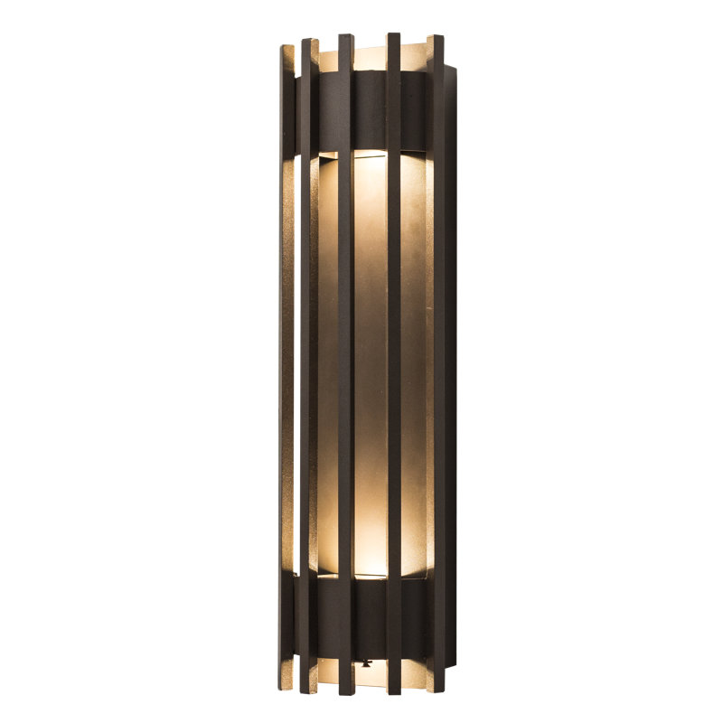 Applique murale encastrée 1 lumière à DEL Lieke, Bronze, 4000