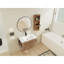 Meuble-lavabo mural 30 po avec lavabo et support de rangement, portes à fermeture douce, armoire combinée