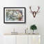 Wild Rhino in Abstract - Framed Print-55612071-55612072