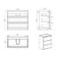 Ensemble de meuble-lavabo autoportant simple 35,8 po avec plateau en pierre Emmalena-799613315-799613312