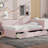 Twin Size Upholstered Daybed with 2 Drawers-108856523