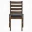Chaise rembourrée en bois et similicuir