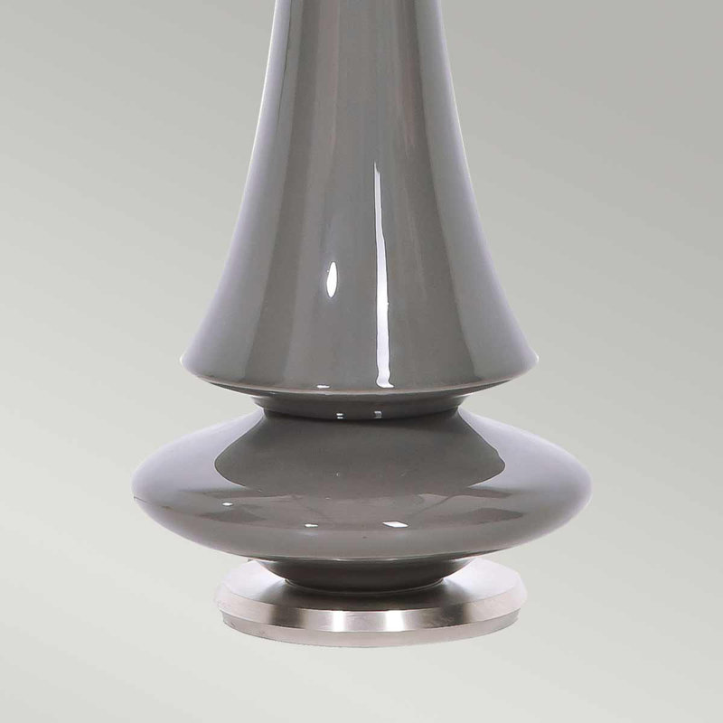 Athalla Porcelain Table Lamp, Grey
