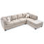 Canapé modulaire réversible Malone Vanille-1892446114