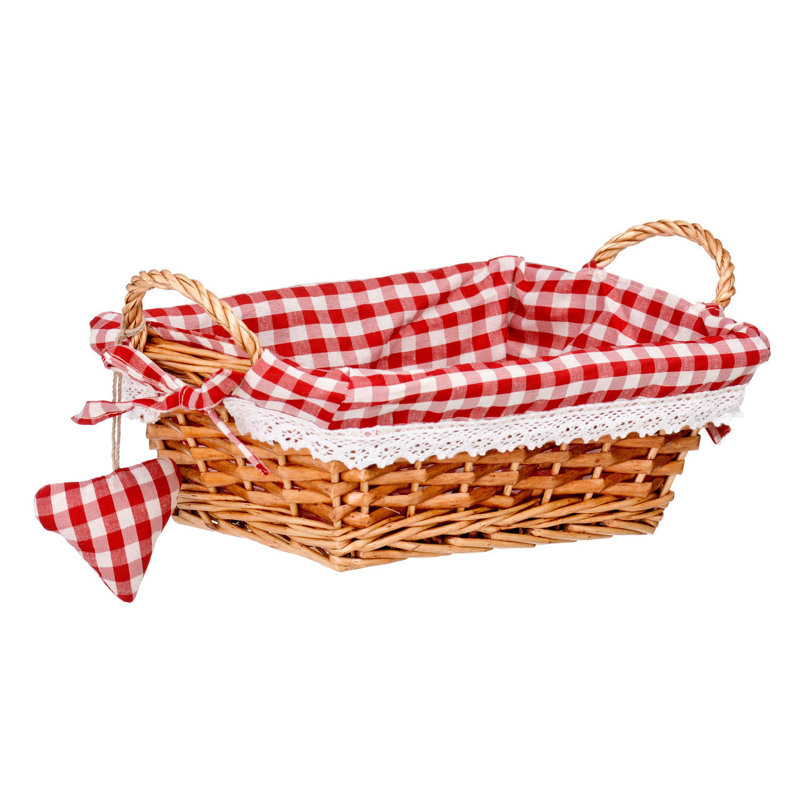 Brambly Cottage Wicker Decorative Basket, 14cm H x 25cm W x 18cm D
