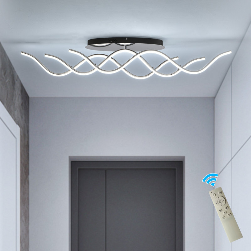 3-Light 103cm LED Dimmable Linear Flush Mount