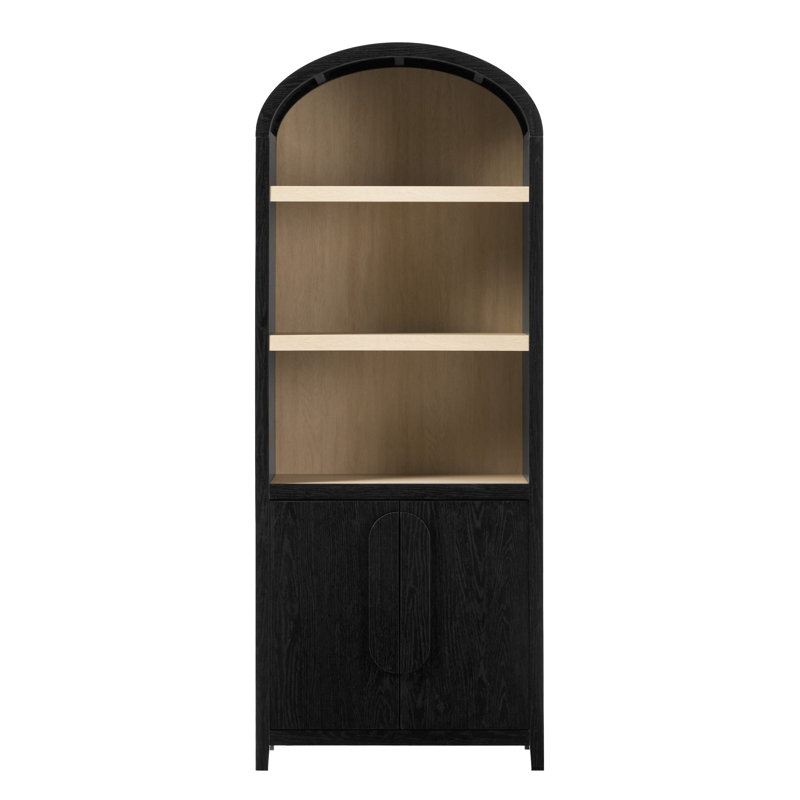 Sitarski Modern Arched Bookcase & Statement Cabinet