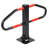 High-Durability Foldable Parking Barrier Heavy-Duty Steel With Built-In Lock & Two Keys Red Reflective Strips