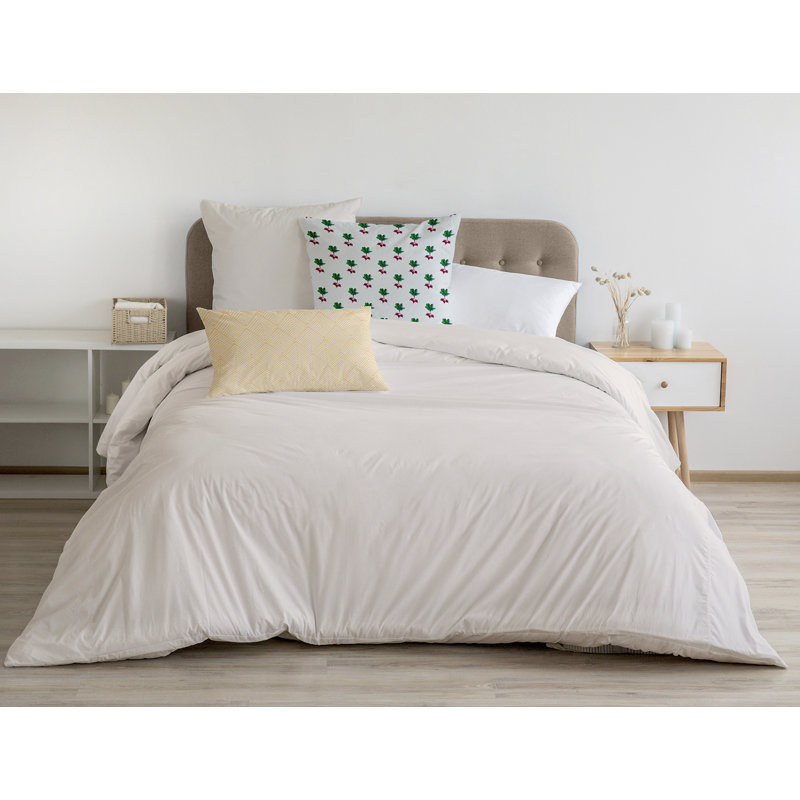 Coussin décoratif en polyester floral, H 18 po x l 18 po, Carré
