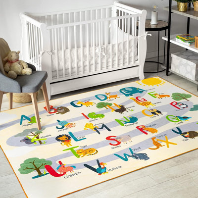 Tapis rectangulaire rectangulaire avec envers antidérapant
