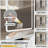 Makeup Vanity with Lights in 3 Colors & Openable Mirror, Vanity Desk with 4 Drawers & 1 Cabinets & Shelves, Vanity Table Rattan Vanity Dresser, for Bedroom-903039596