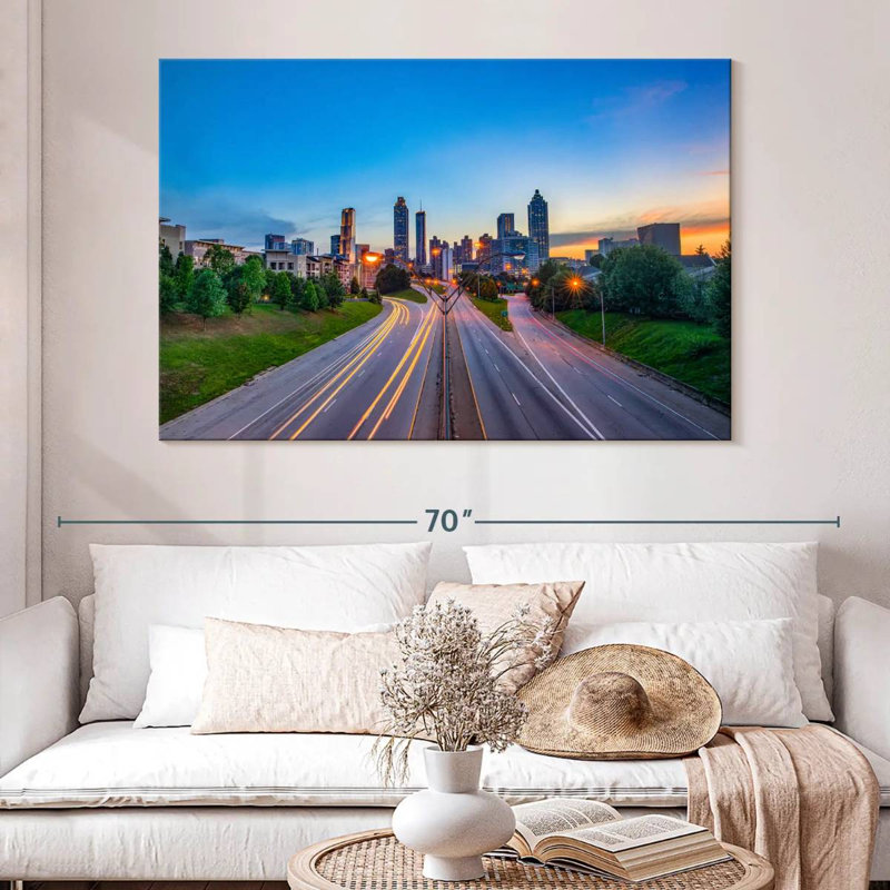 Nicci Atlanta City Roads, 34" H x 51" W