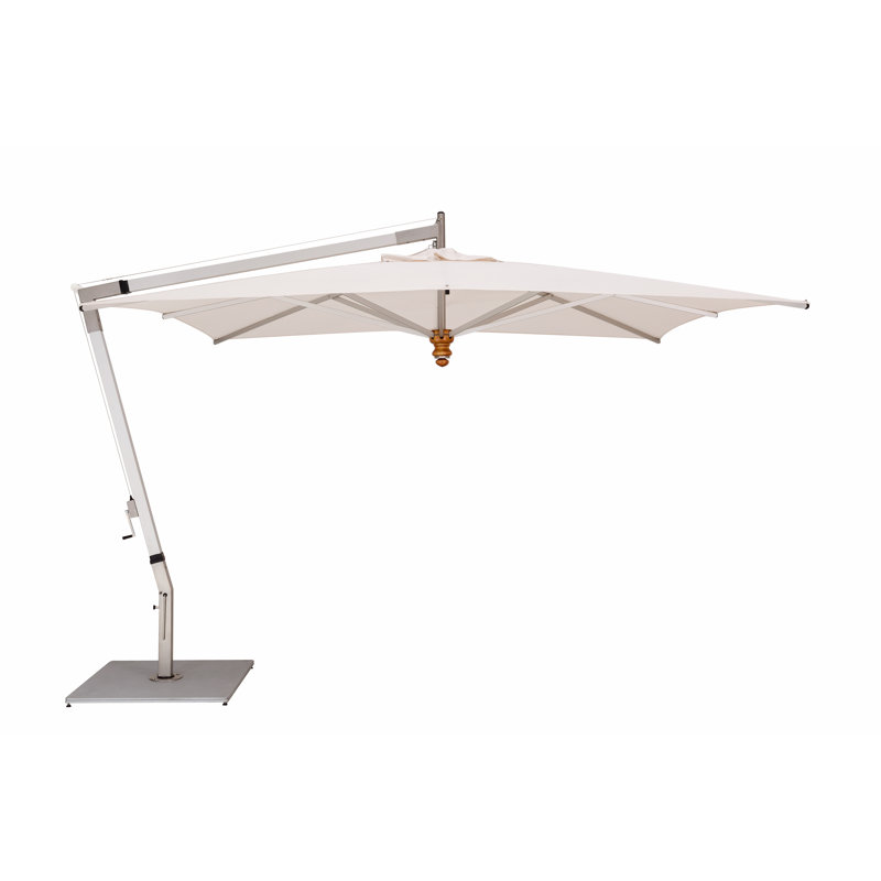 Pendulum 10' x 13.1' Rectangle Cantilever Umbrella, Natural, Paver Frame