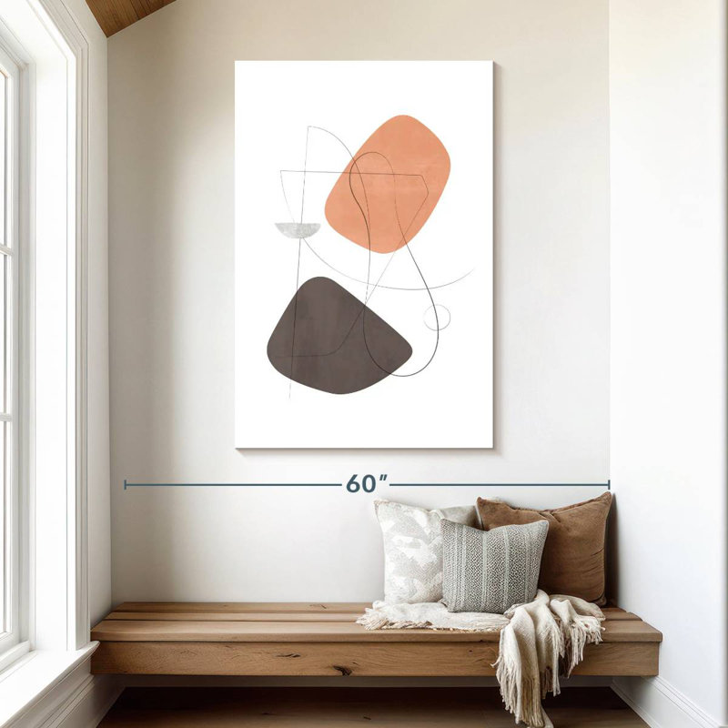 Avery Abstract Composition With Lines XV, 48" H x 32" W