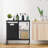 Free Standing Laundry Cart with Wheels-97876216