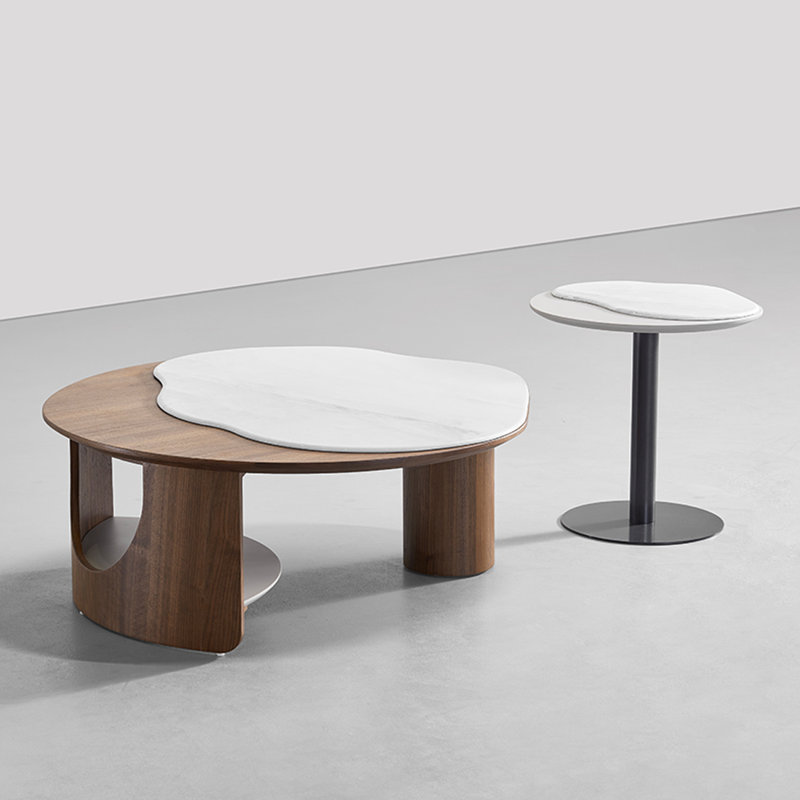 Ensemble de tables basses en marbre
