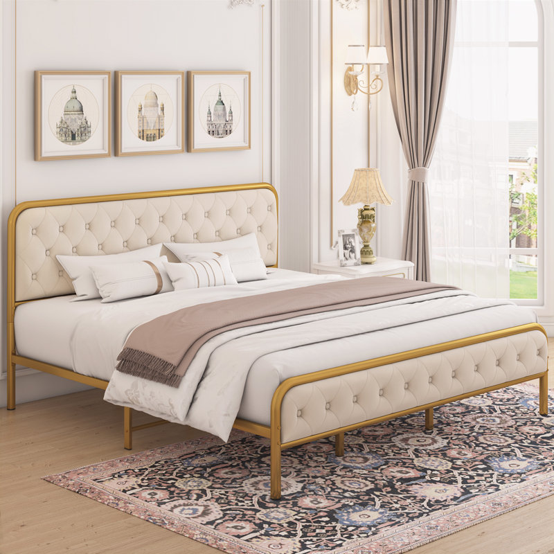 Lit plateforme tapissier de luxe Holdsworth, Très grand