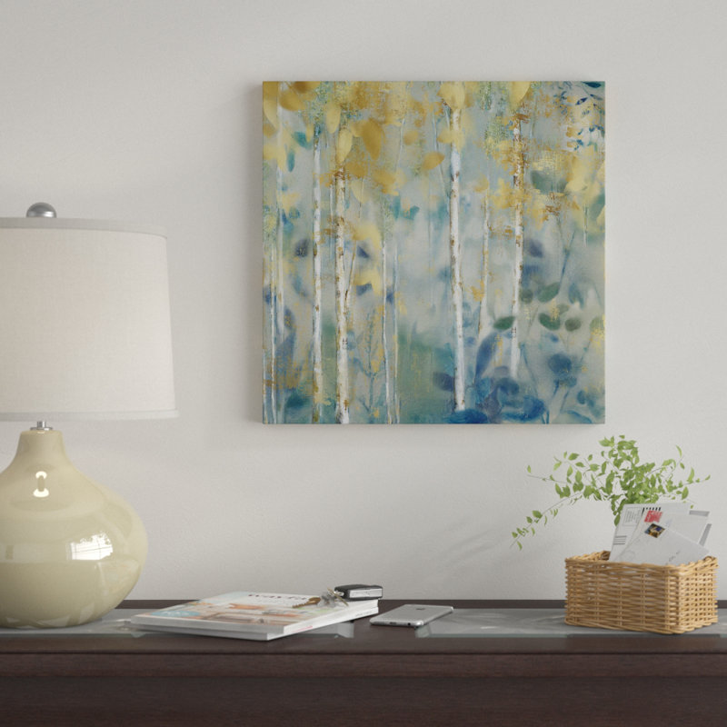 «Gilded Forest II», reproduction de peinture acrylique, H 24 po x l 24 po x P 1,5 po, Toile tendue