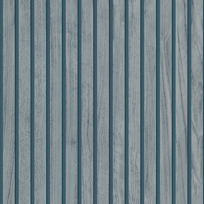 Papier peint bois Panacée, Bleu