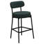 Tabouret de comptoir moderne à dossier courbé et rembourré-85609982