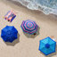 Burnsville 7 ft Beach umbrella with sand anchor