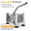 Coupe-frites en acier inoxydable avec 2 pales