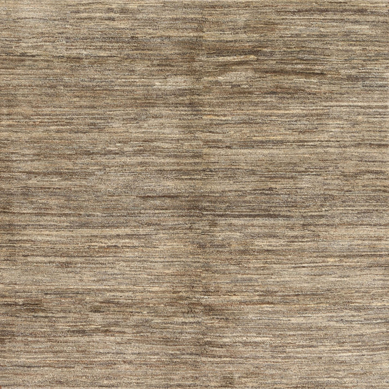 Tapis contemporain gris, Carré 8 pi