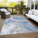 Machine Washable Indoor/Outdoor Cinead ACN1682 Blue Rug