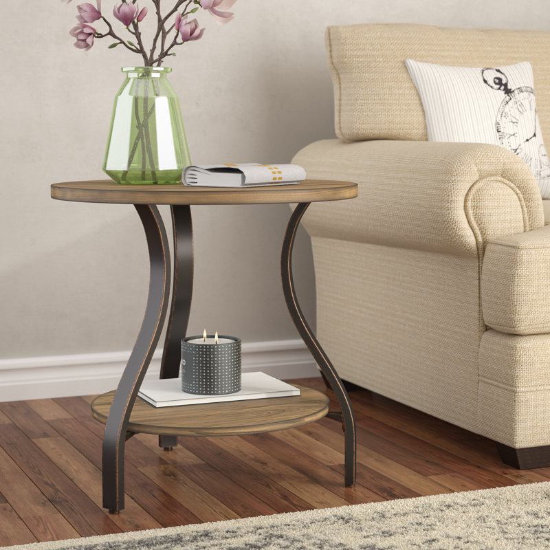 Table de bout avec rangement Jimerson