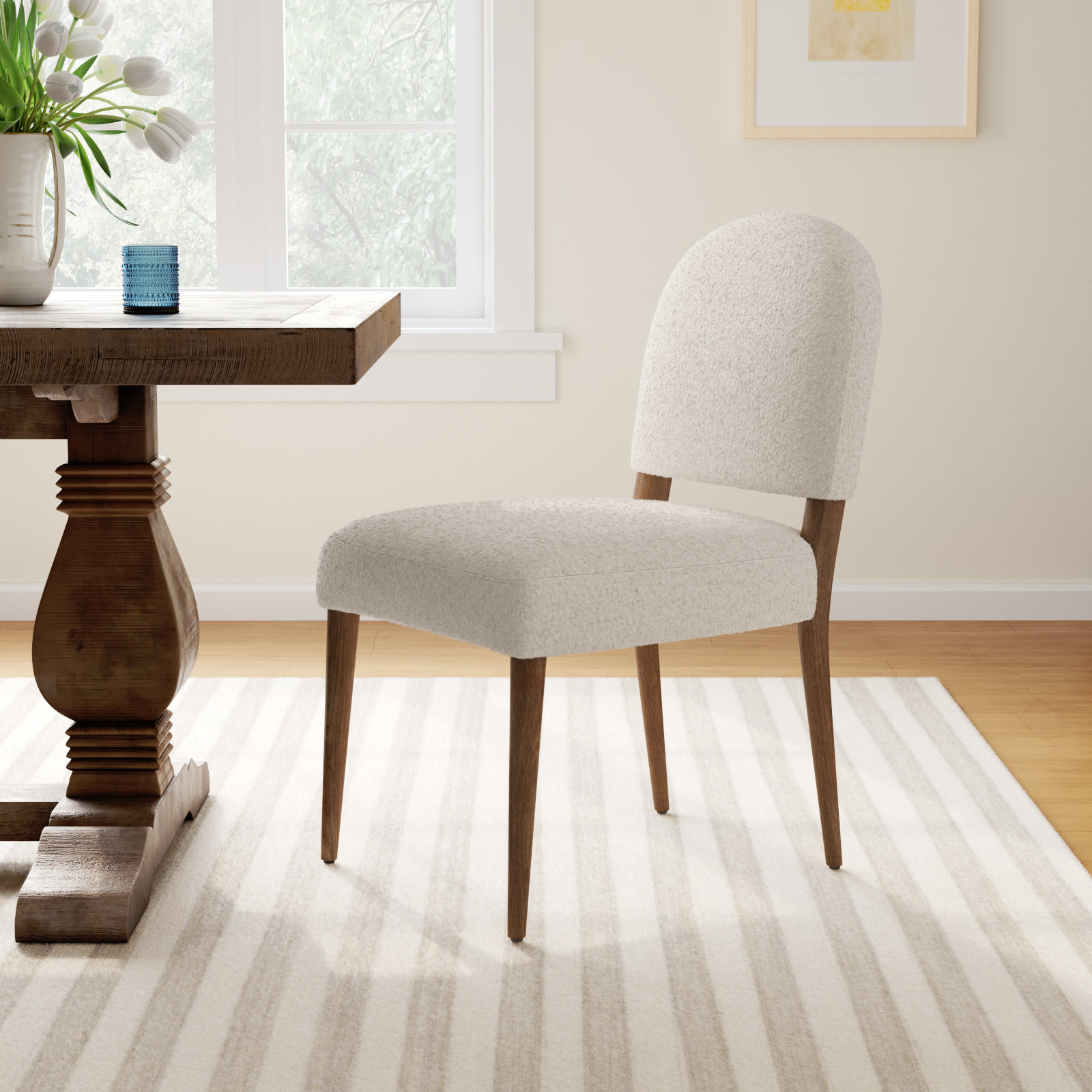 Berkely Oak Side Chair, Somerton Ash, Warm Oak