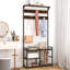 Gattilier 84 cm W Hall Tree with Storage Bench and Shoe Storage