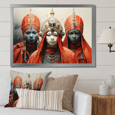 Tribu africaine de Charad Yoruba Masquerade II sur toile