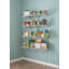 Adjustable ShelfTrack 4 Shelf Kit up to 1.2m Wide for Pantry, Garage or Utility Wire Heavy Duty 40cm Deep Shelving